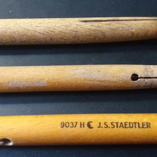 Collectible wooden pens set of 3 Staedtler and Superieur