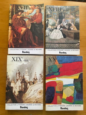 Collection Littéraire Lagarde & Michard, 4 volumes, XVII-XX centuries