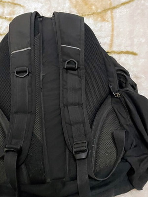 Polo backpack used, black, with multiple compartments