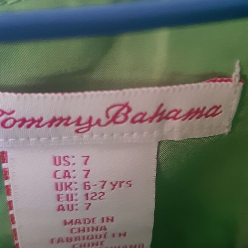 Dpam dresses like new, pack of 3 for ages 6-7, beige and green