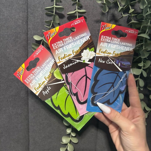 Car Air Freshener Set of 3 new, assorted scents and colors