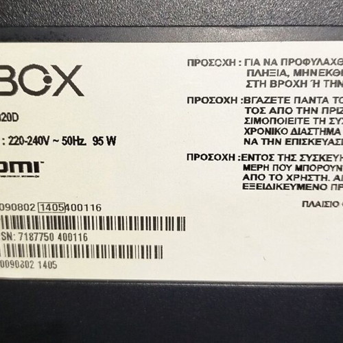 Turbo X 40 Inch TXV 4020D Used TV Spare Part