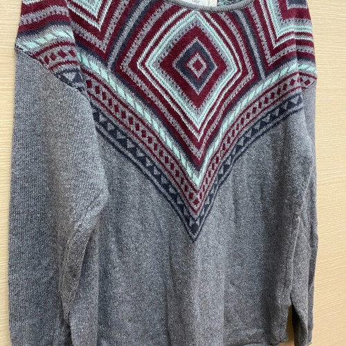 H&M blouse very soft size M like new, gray multicolor