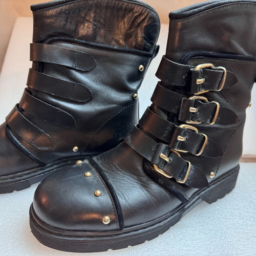 Dukas black leather Cheval II ankle boots No 39 used