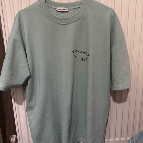 Inna Manoli Oversized Women's Sweatshirt like new, turquoise