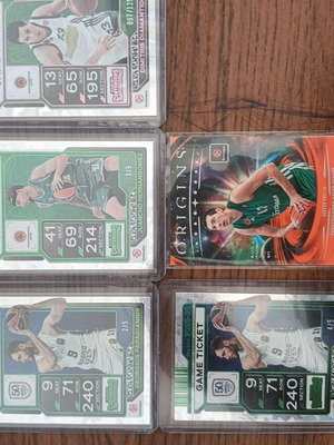 Panathinaikos basketball card lot Diamantidis, Papagiannis, Juancho