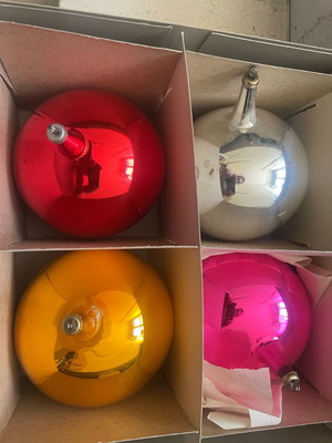 Vintage χριστουγεννιάτικες μπάλες στολίδια για το δέντρο καινούργιες