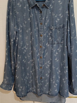 Max denim-style shirt blue like new XL