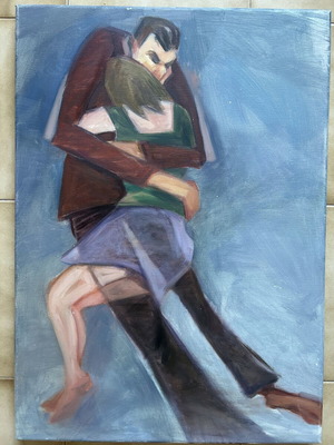 Agkalia oil painting on canvas 0.50x0.70 new