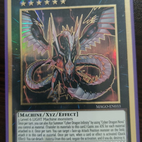 Yu-Gi-Oh Cyber Dragon Infinity gold rare card like new