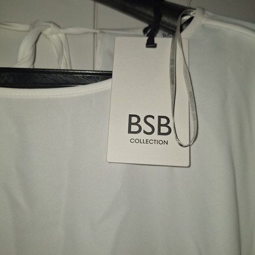 BSB blouse new with tag, white, 3/4 sleeves, sizes XL and XXL