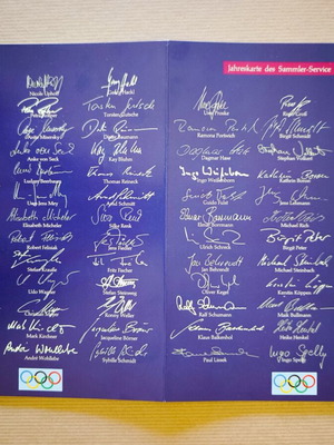 Germany 1992 Olympic Games luxury collectible stamp set