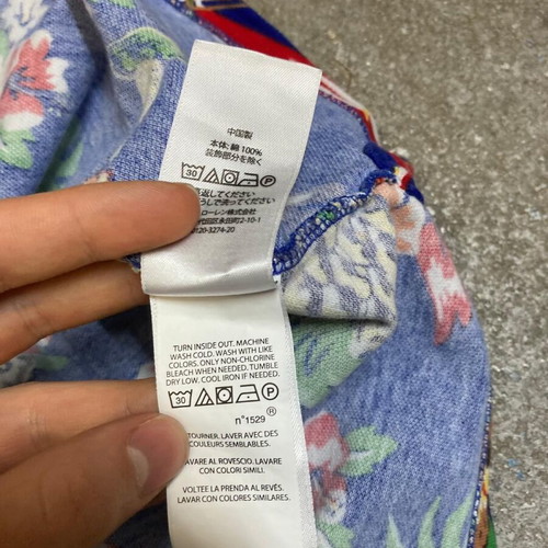 Polo Ralph Lauren Teddy Bear Polobear Hawaii Flower Print Polo Shirt, M, Blue
