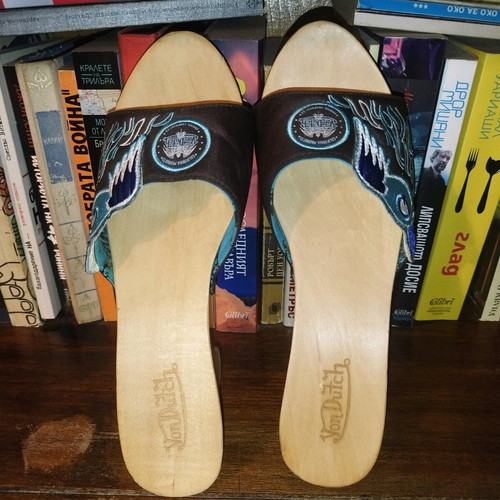 Von Dutch wooden shoes new, size 39, vintage