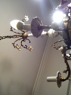 Antique chandelier used