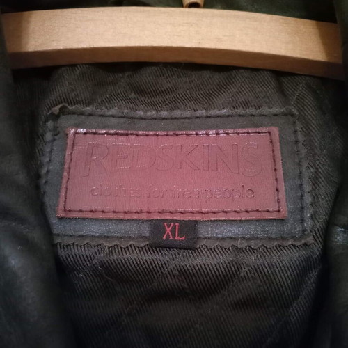 Redskins leather coat XL like new dark brown