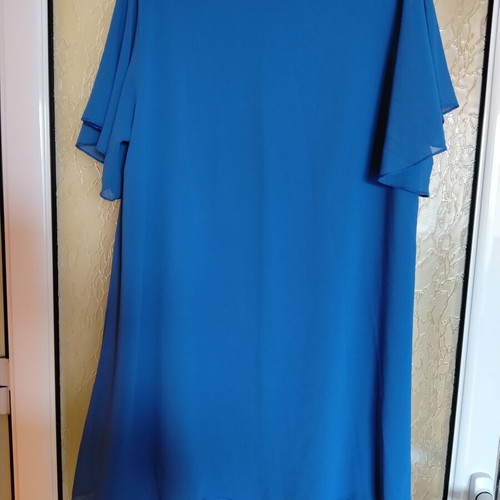 Summer airy dress like new, size 4XL, blue