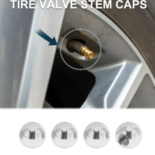 Valve caps for tires, billiard ball style