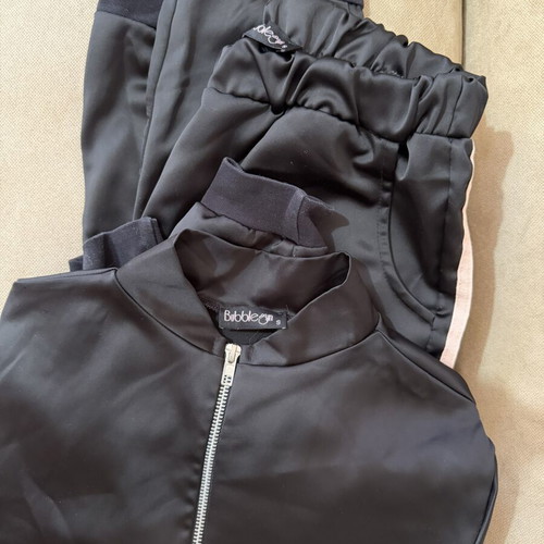 Bubblegun sportswear set, black and pink