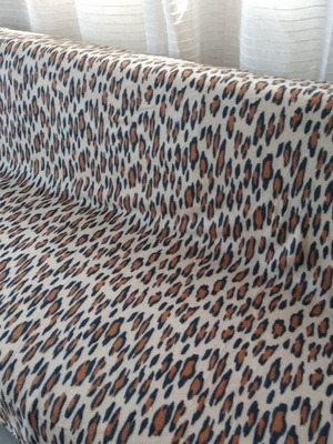Leopard Throw Blanket like new, thin, 180x220 cm