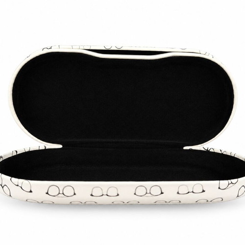 Glasses and Contact Lens Case Twin new, white with accessories