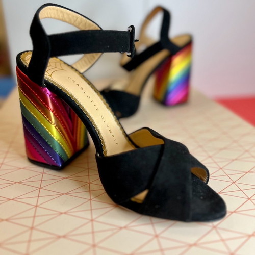 Πέδιλα Charlotte Olympia rainbow καινούργια, νούμερο 37