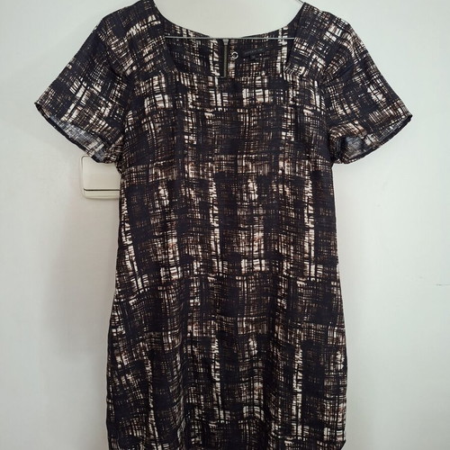 Stockh lm dress geometric pattern size M new