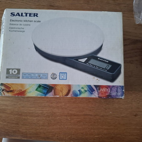 Salter digital kitchen scale model 1030 used, 5 kg capacity