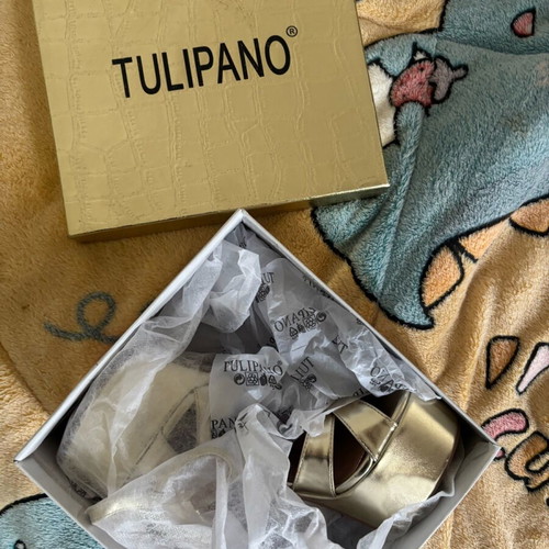 Tulipano high heels new, size 39, gold