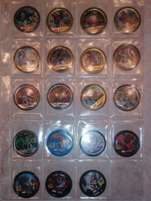 Marvel heroes used, collection of discs