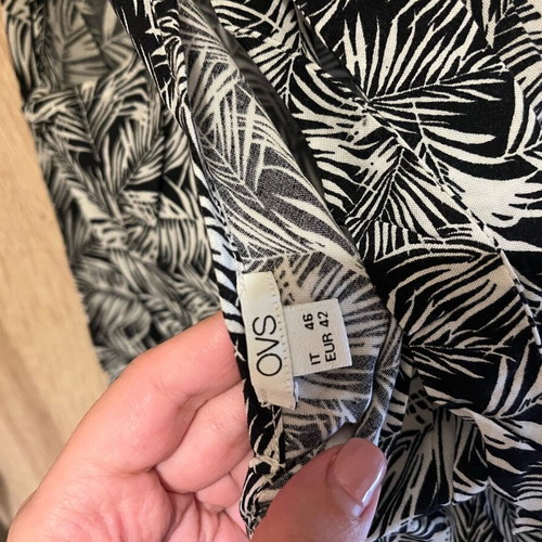 Ovs summer blouse like new, size 42, black and white