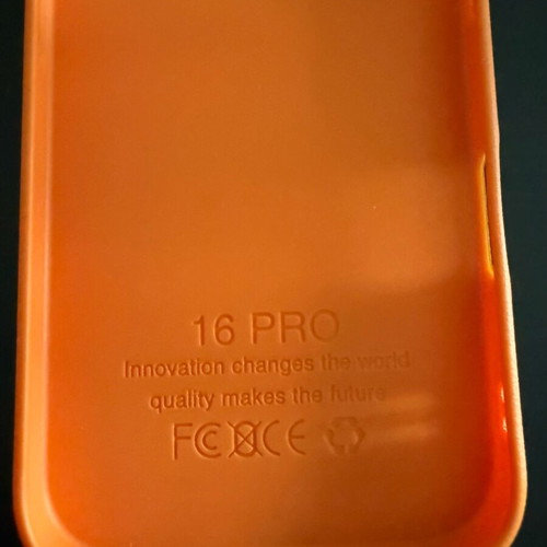 Plastic iPhone 16 Pro case like new with design