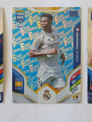 Κάρτες Panini Fans' Favourite France μεταχειρισμένες, σετ 3