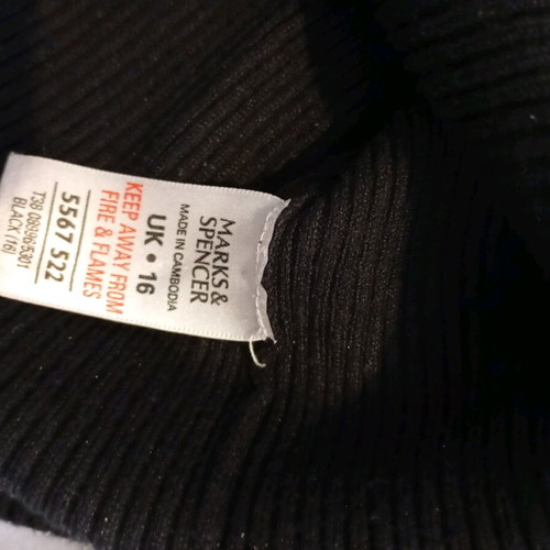 Marks and Spencer black turtleneck like new