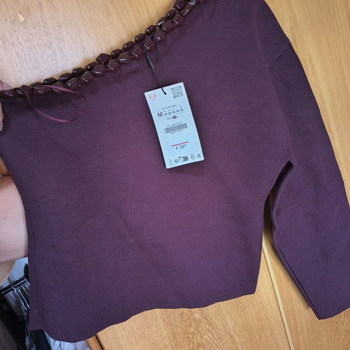 Zara women's shirt new, size M, purple