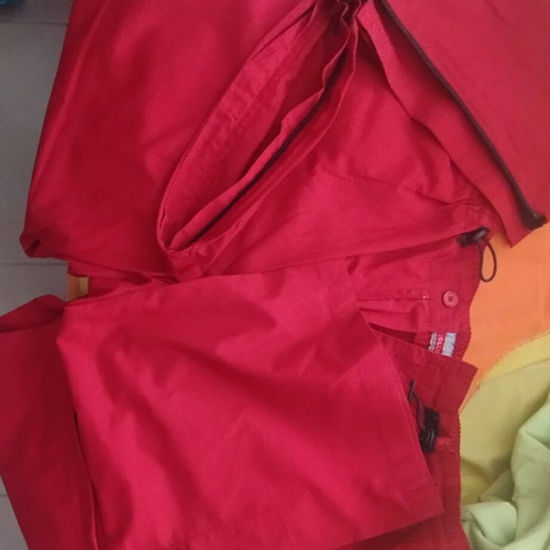 Pants and shorts like new, red, size XL with elastic waist