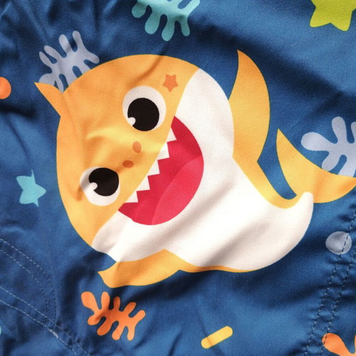 Baby Shark Swim Shorts new, size 6Y, blue and orange