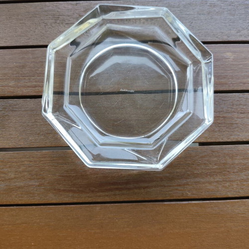 Villeroy & Boch crystal ashtray used with geometric design