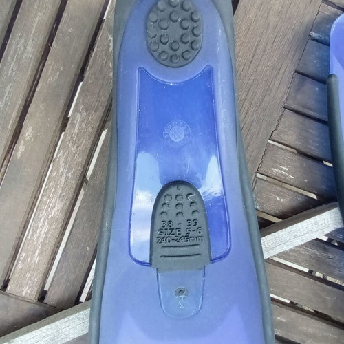 Diving fins used, Italian design, size 38-39