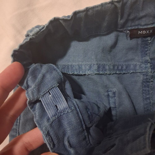 Mexx Fashion girls denim shorts like new, petrol color, 3-4 years