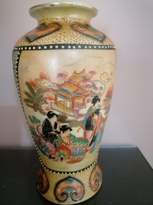 Βάζο πορσελάνη Satsuma μεταχειρισμένο, αντίκα σε άριστη κατάσταση