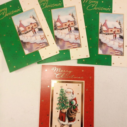 Hallmark Christmas cards new, pack of 4 pieces