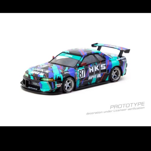 Nissan GTR R32 Widebody HKS Tarmac 1 64 Toy Car New