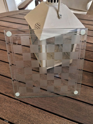 Jonny glass chessboard like new with glass pieces