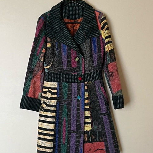 Women’s coat like new, multicolor, size XS/S