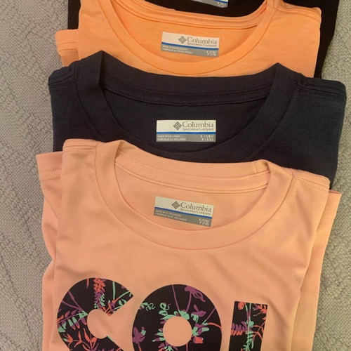 Columbia kids shorts and t-shirts set new, 7 pieces for ages 7-8