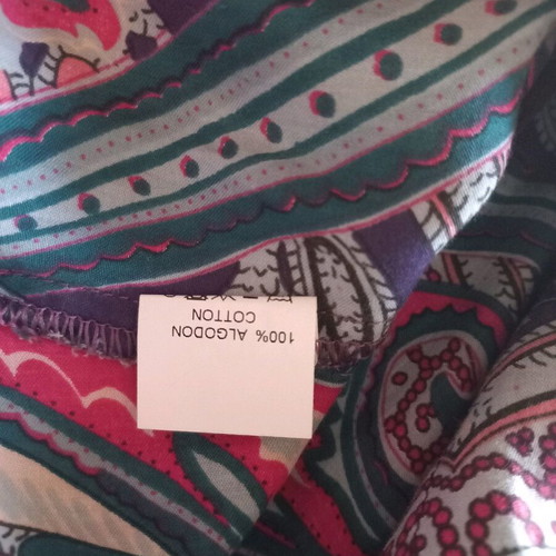 Vilagallo blouse like new, size L, blue and green
