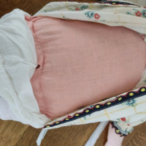 Vintage Italian Effe Franca doll used with stains on dress