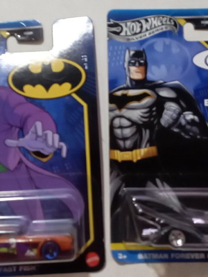 Hot Wheels DC αυτοκινητάκια Batman Forever Batmobile και Fat Fish, σετ 2 sealed
