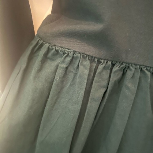 Zara dress with fabric combination in petrol, like new